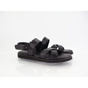Cole Haan Women's Mirabelle CrissCross Sandals Size 8 Black Leather Slingback